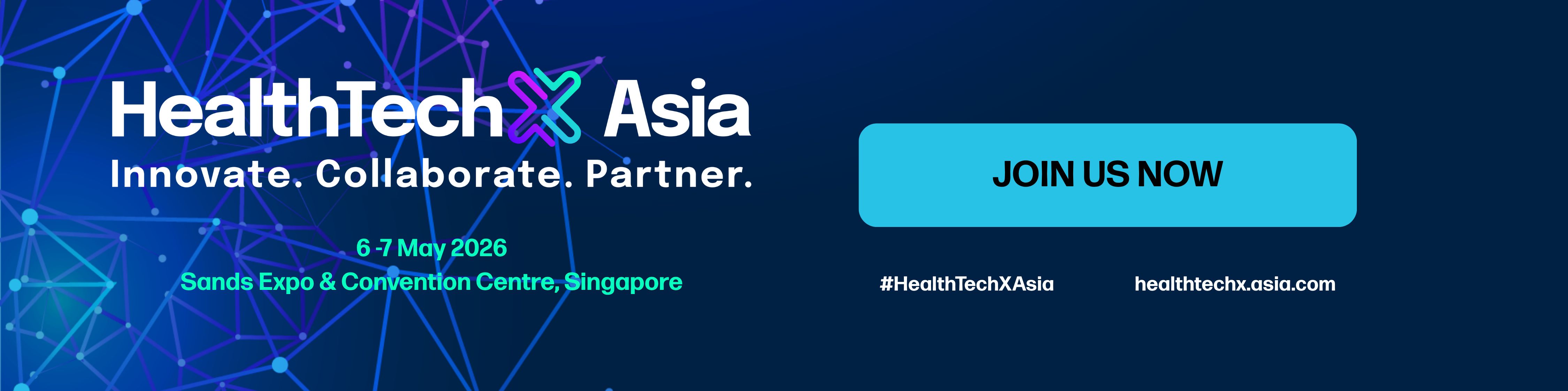 event banner for HealthTechX Asia 2026
